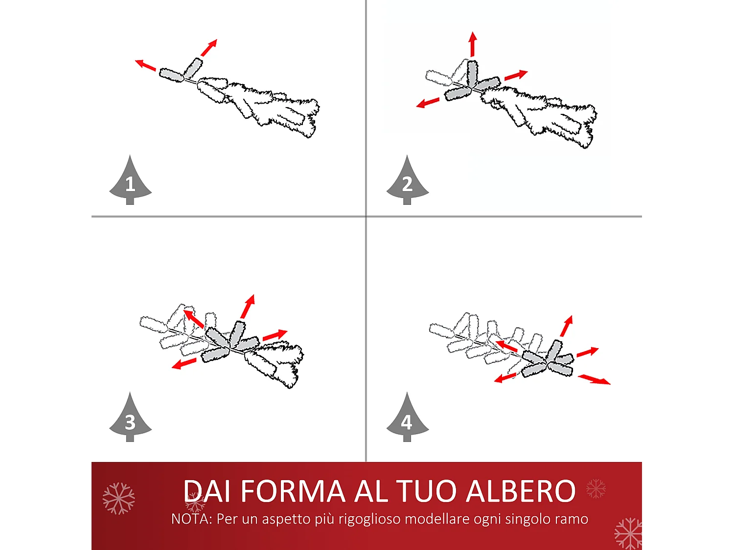 Albero di Natale a fibre ottiche con decorazione di Natale verde