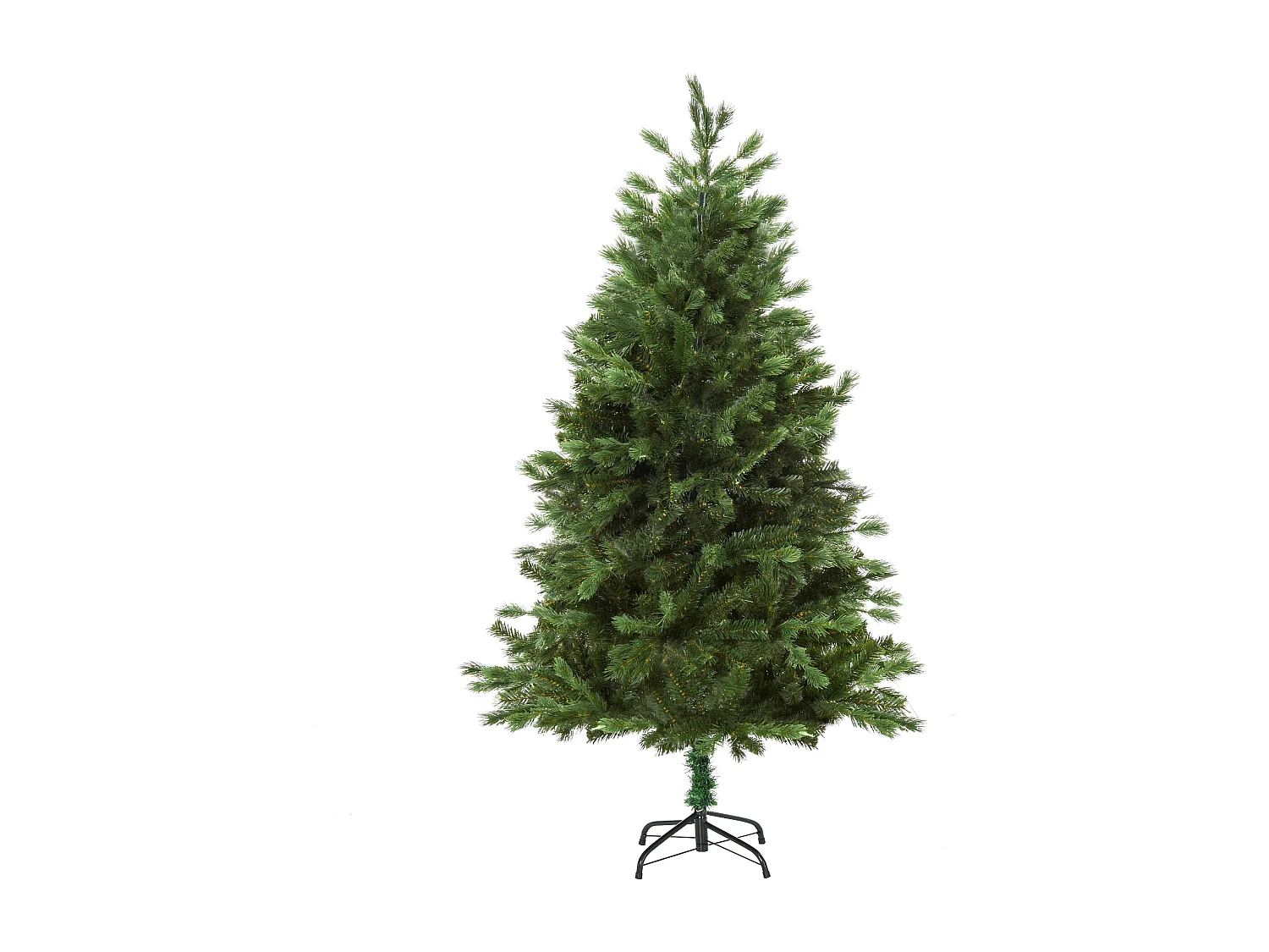 Albero artificiale gigante con rami e base pieghevole in pvc verde