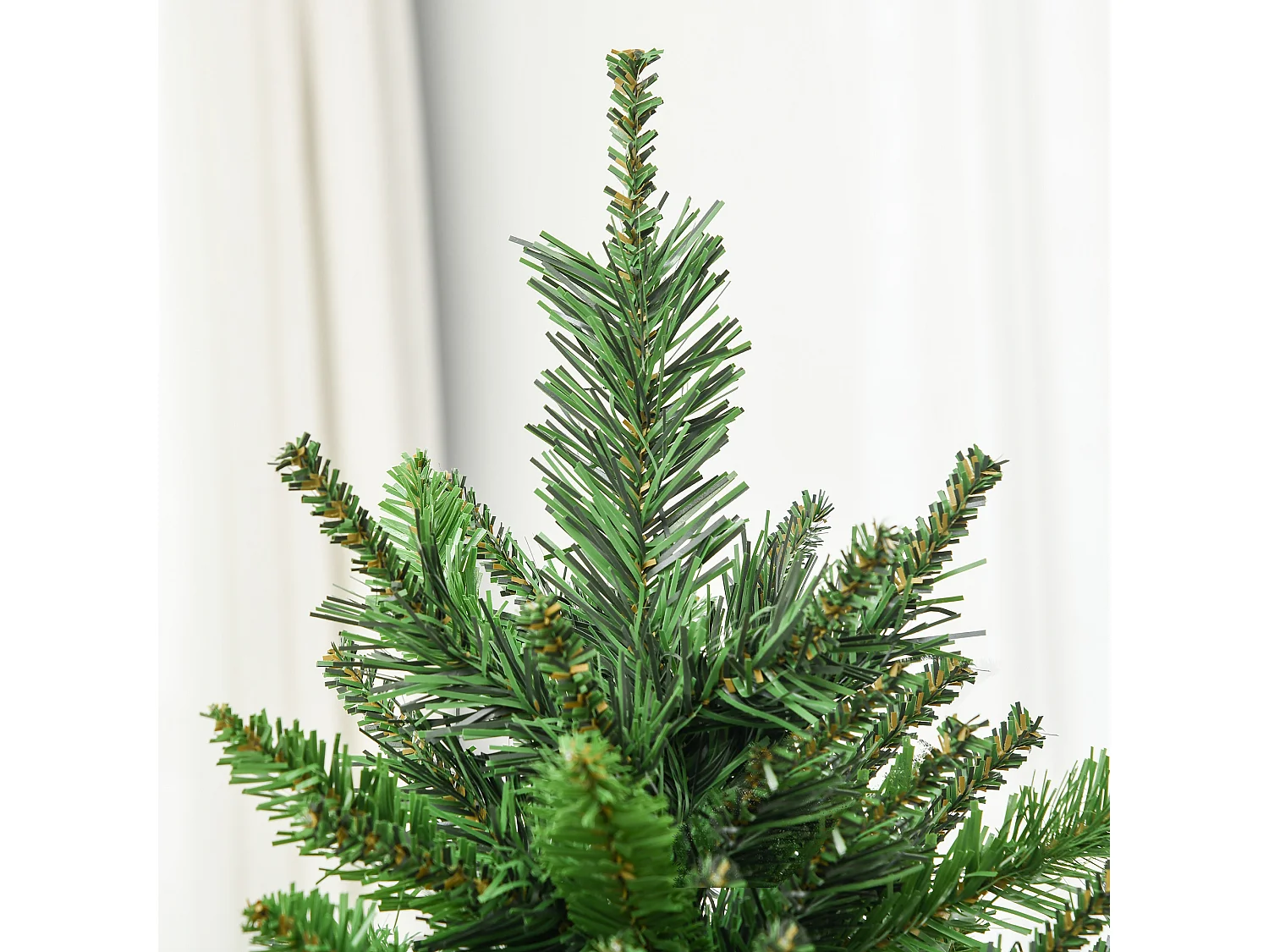 Albero di natale alto 180cm 786 rami e base in metallo verde