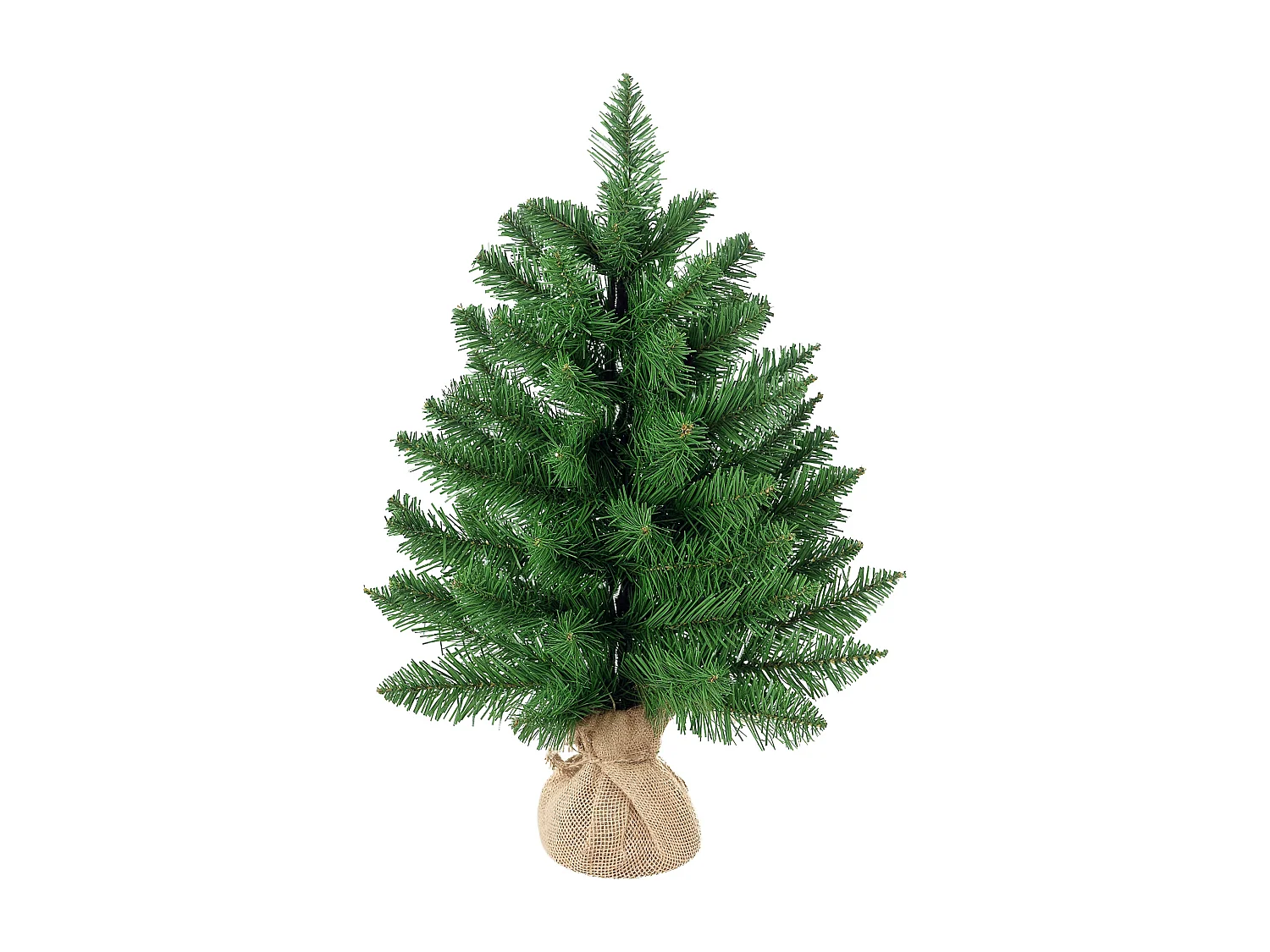 Albero Natale mini 60cm 70 rami PVC realistici
