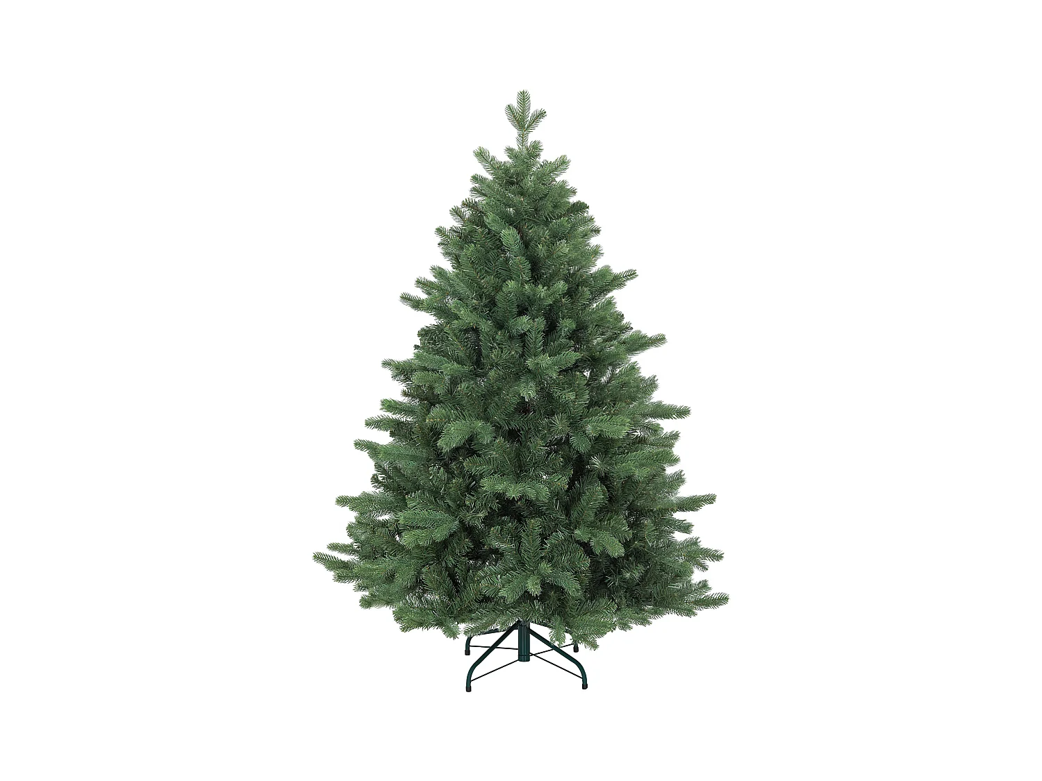 Albero di natale artificiale 152.4cm con 847 rami con base in metallo