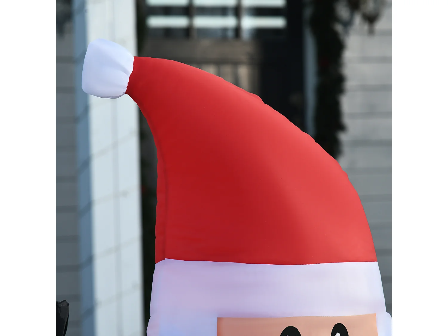 Babbo natale gonfiabile con albero 150cm luci led e gonfiatore