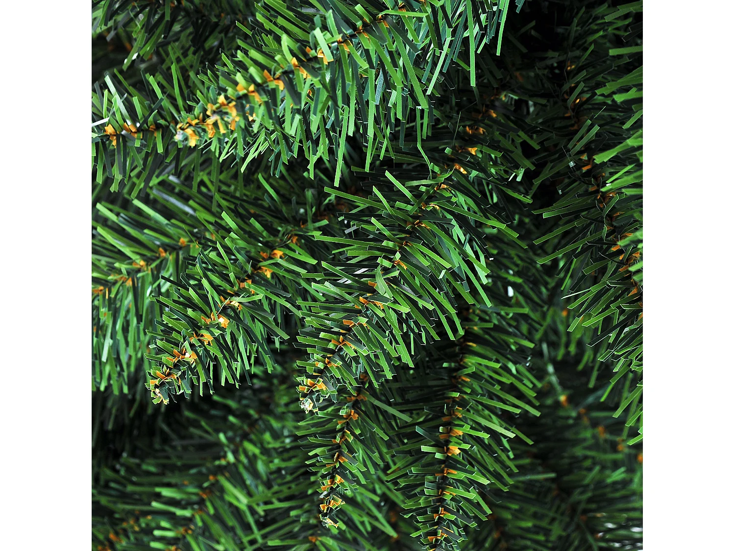 Albero di Natale artificiale slim con rami supporto in pvc verde