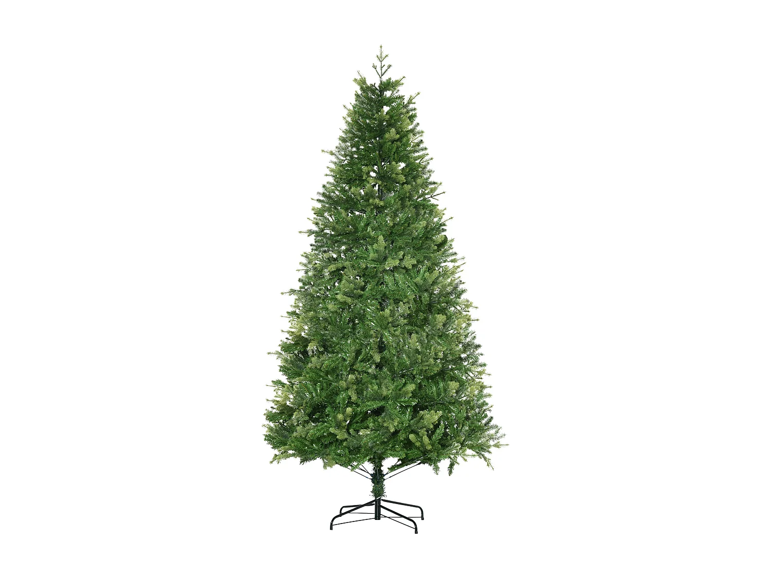 Albero di natale ignifugo per interni con 2056 rami e base