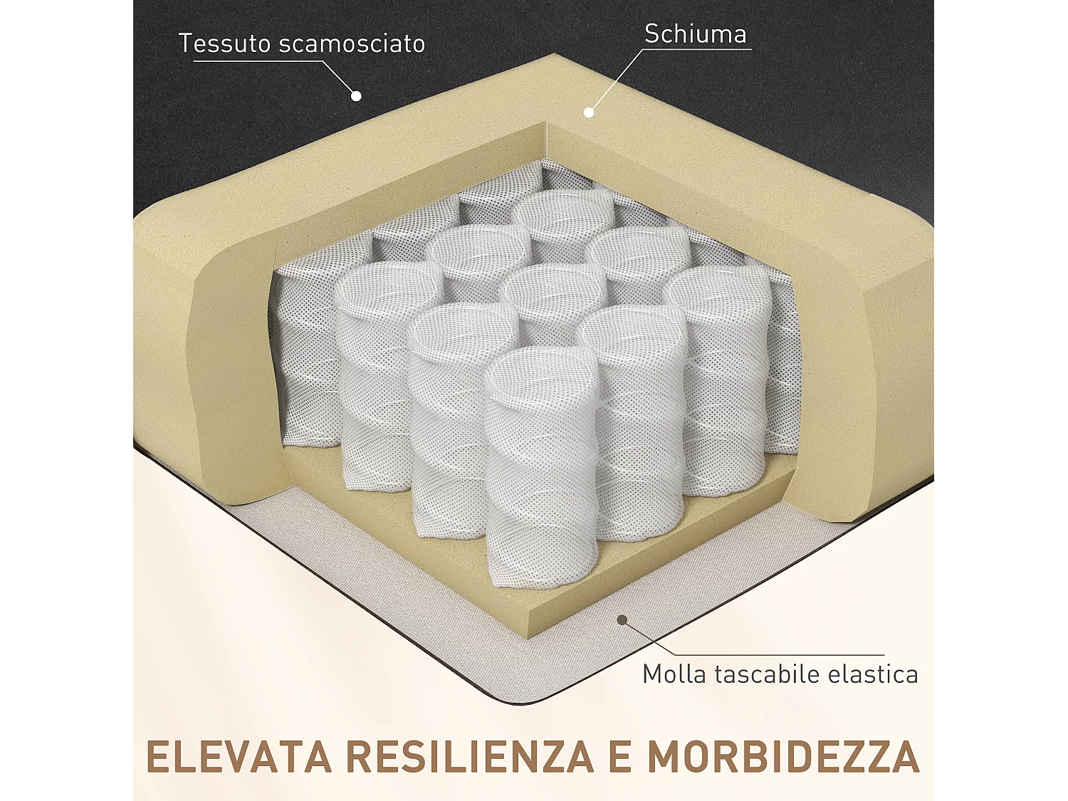 Poltrona per soggiorno schienale reclinabile in tessuto scamosciato