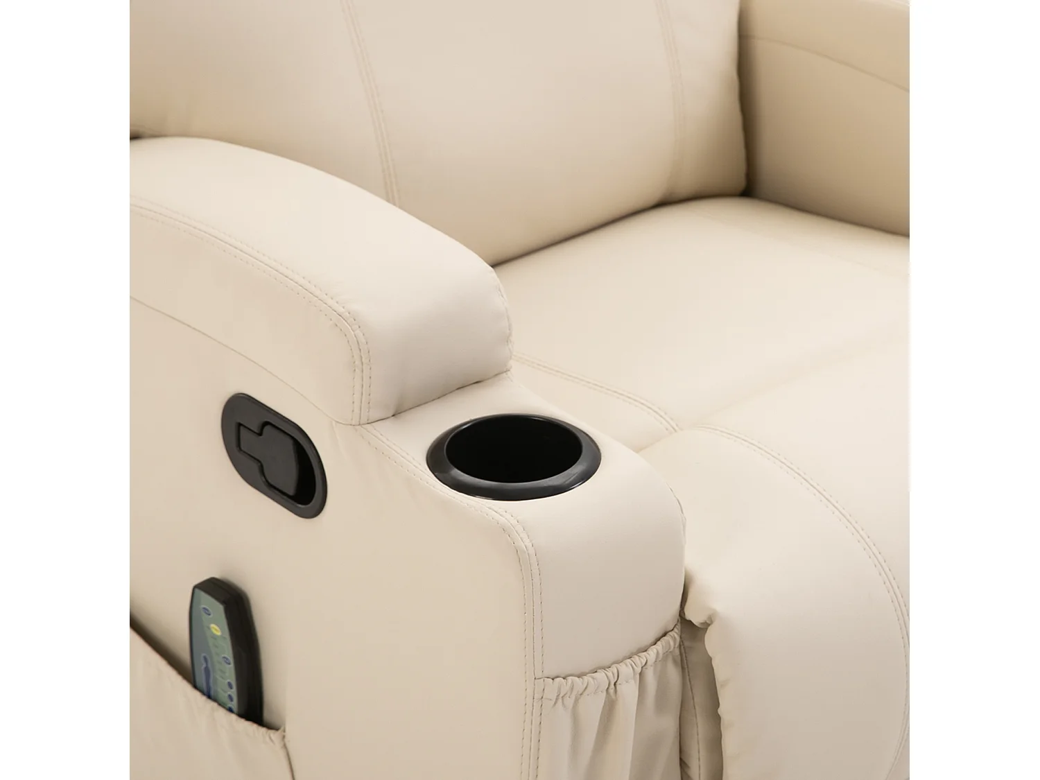 Poltrona massaggiante 5 modalità reclinabile con poggiapiedi