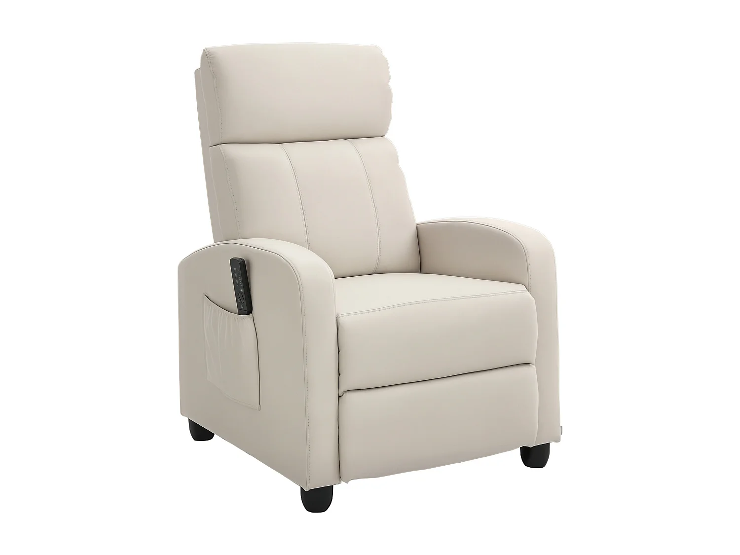 Poltrona massaggiante reclinabile con telecomando e poggiapiedi