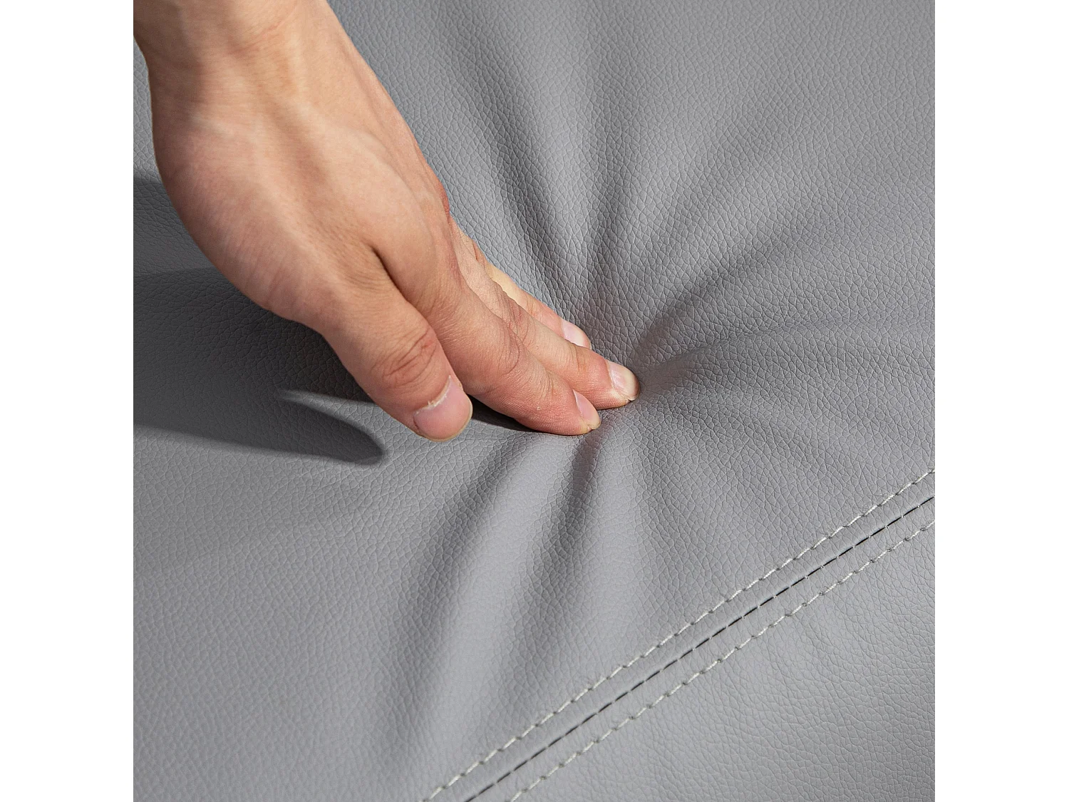 Poltrona massaggiante reclinabile con 8 modalità e telecomando grigio