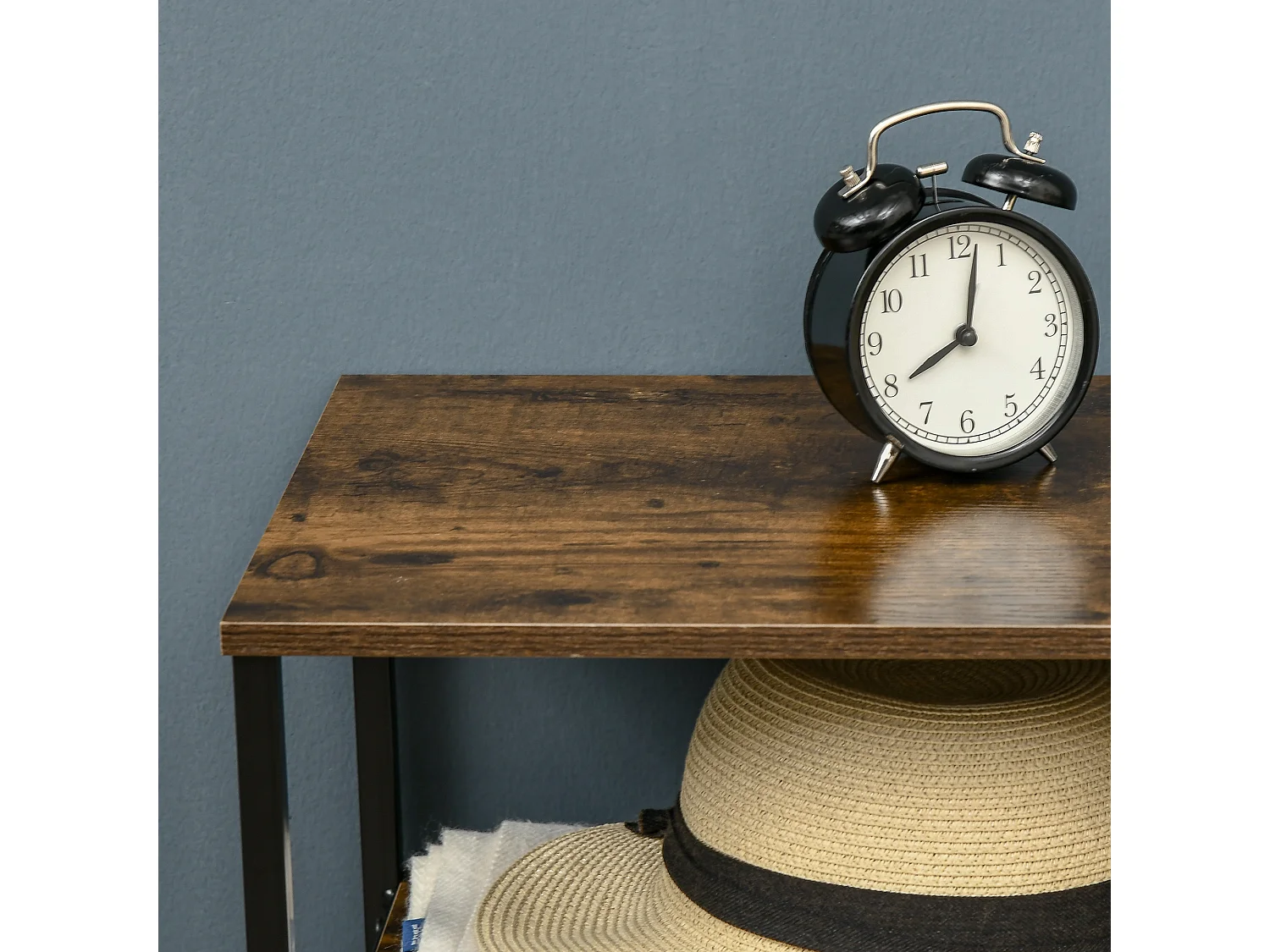 Cassettiera con 4 cassetti in tessuto e 2 ripiani aperti