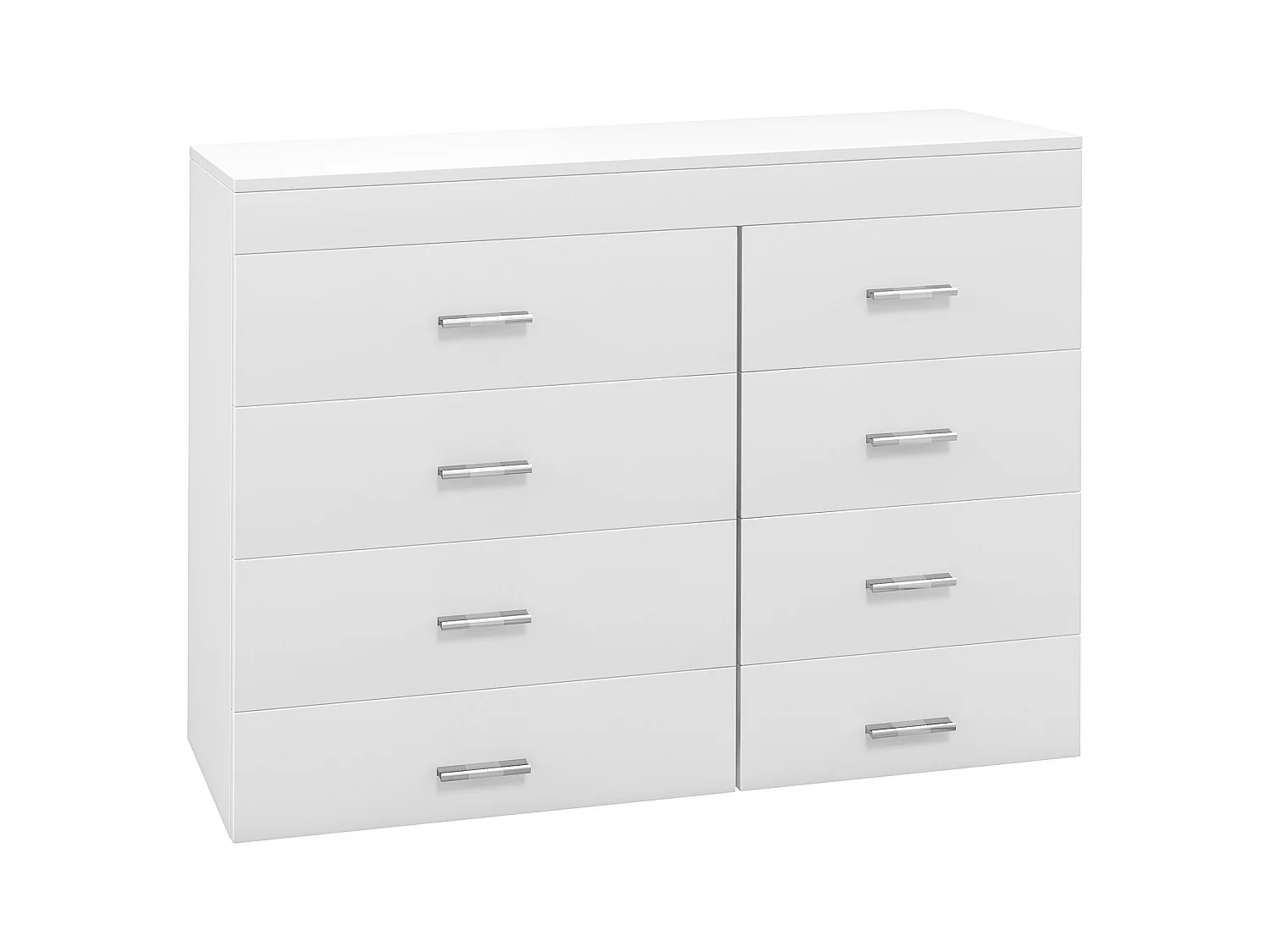 Mobile con cassetti cassettiera per camera in legno bianca