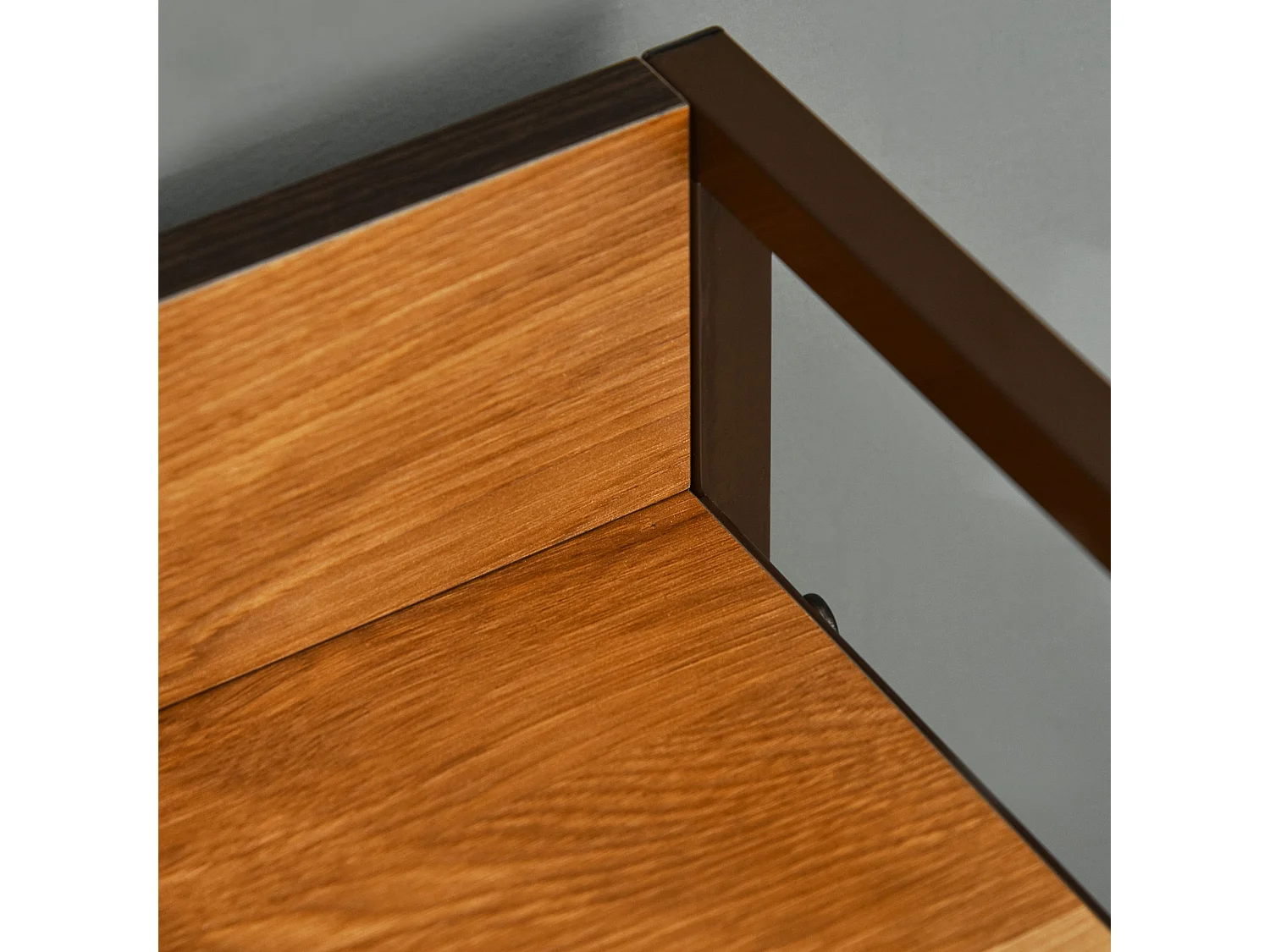 Cassettiera 4 cassetti pieghevoli in acciaio e mdf 58x29x78.5cm