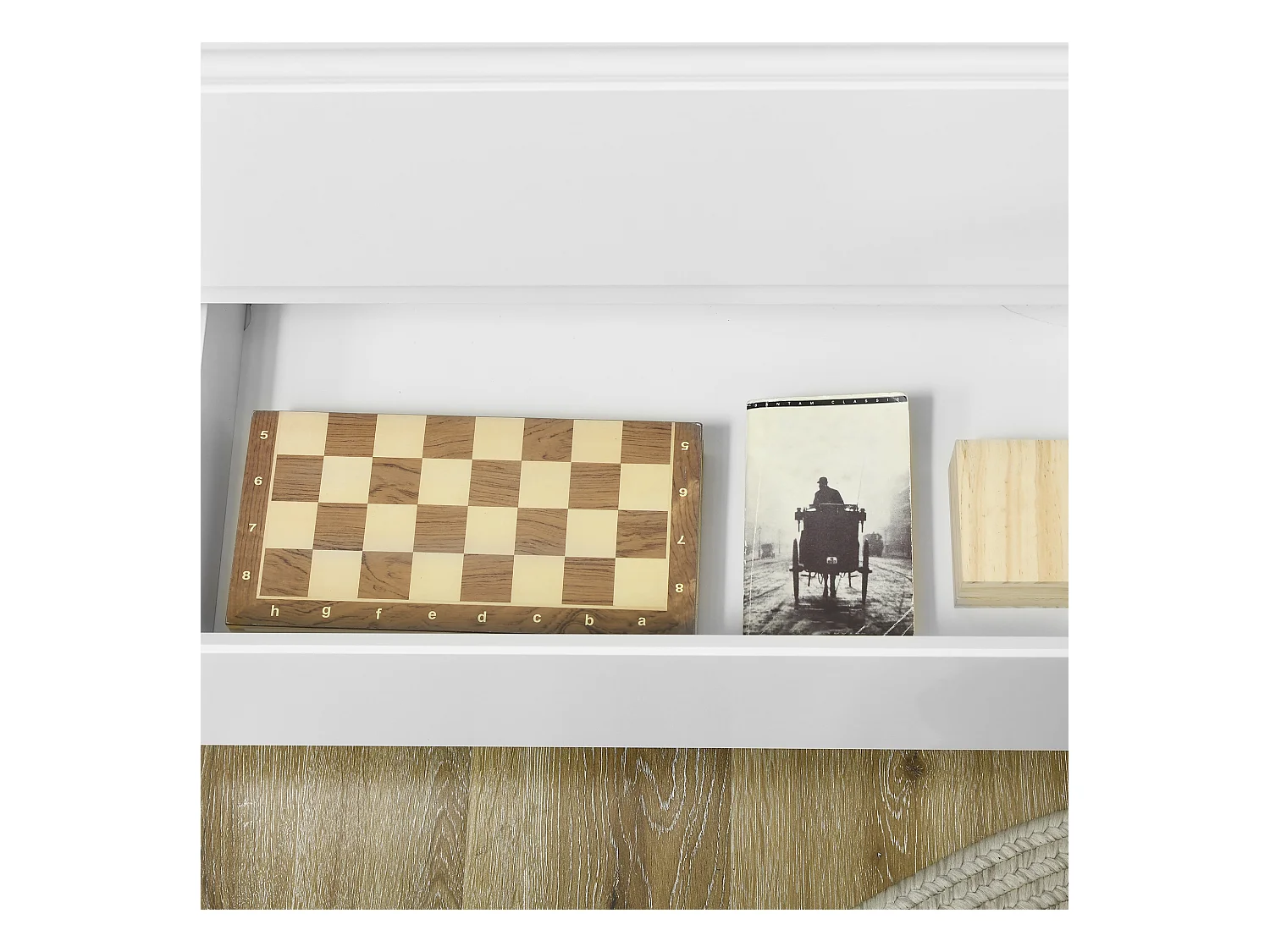 Cassettiera a 3 cassetti in truciolato bianco 70Lx37x75cm