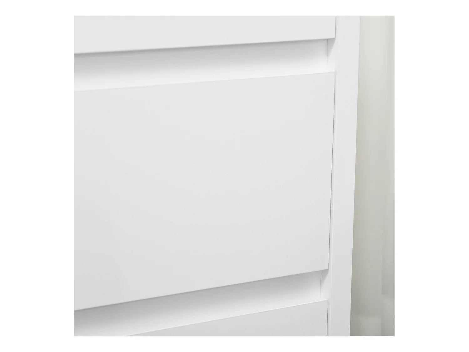 Cassettiera a 3 cassetti in truciolato bianco 70Lx37x75cm