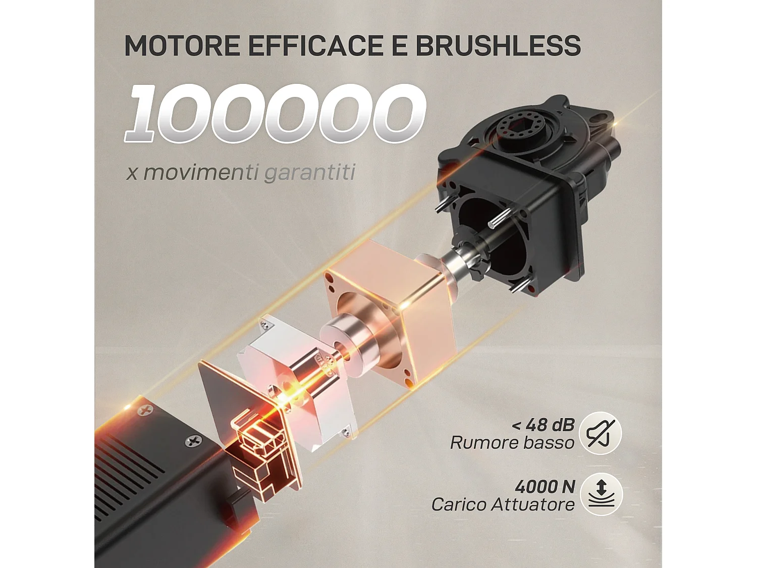 Poltrona reclinabile elettrica brushless con poggiapiedi bianco crema