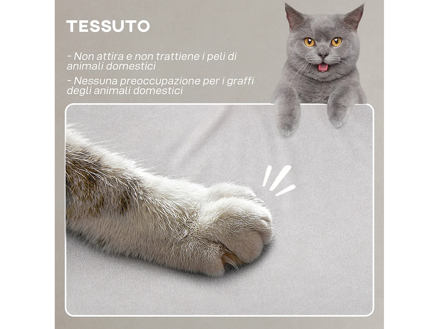 Poltrona reclinabile elettrica brushless con poggiapiedi bianco crema