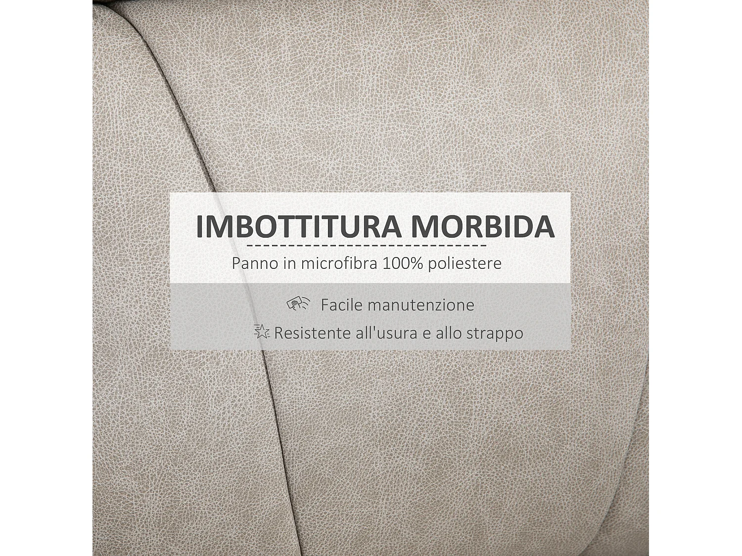 Poltrona reclinabile 135° con poggiapiedi e poggiatesta grigio