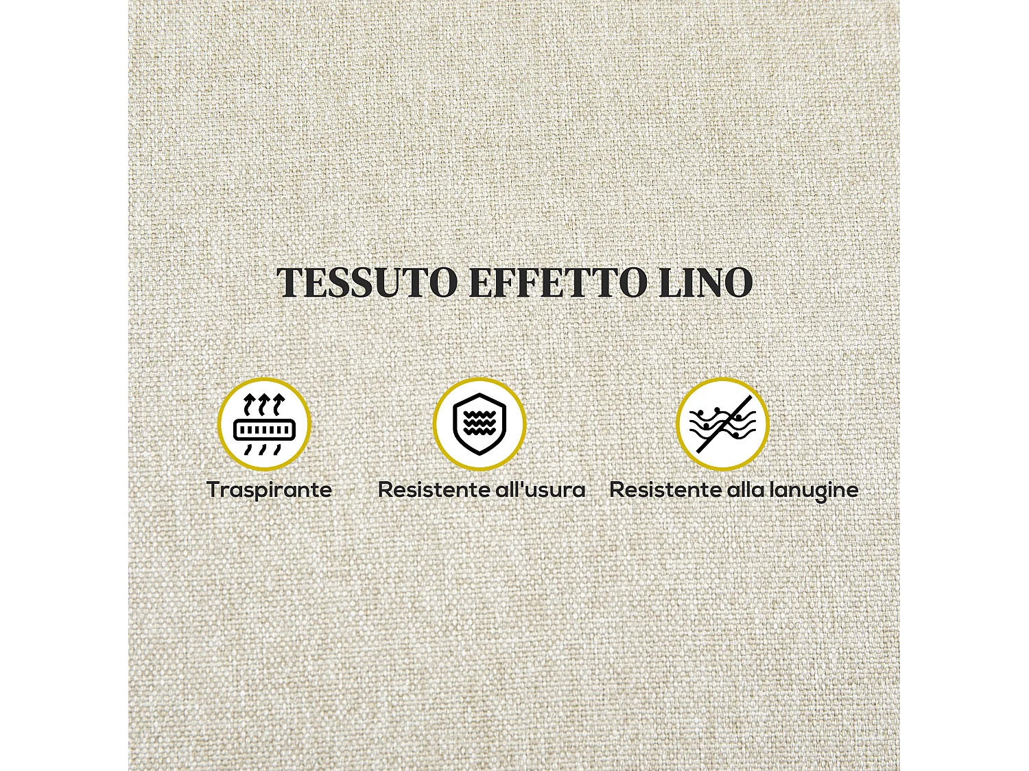 Poltrona reclinabile manualmente con poggiapiedi in tessuto beige