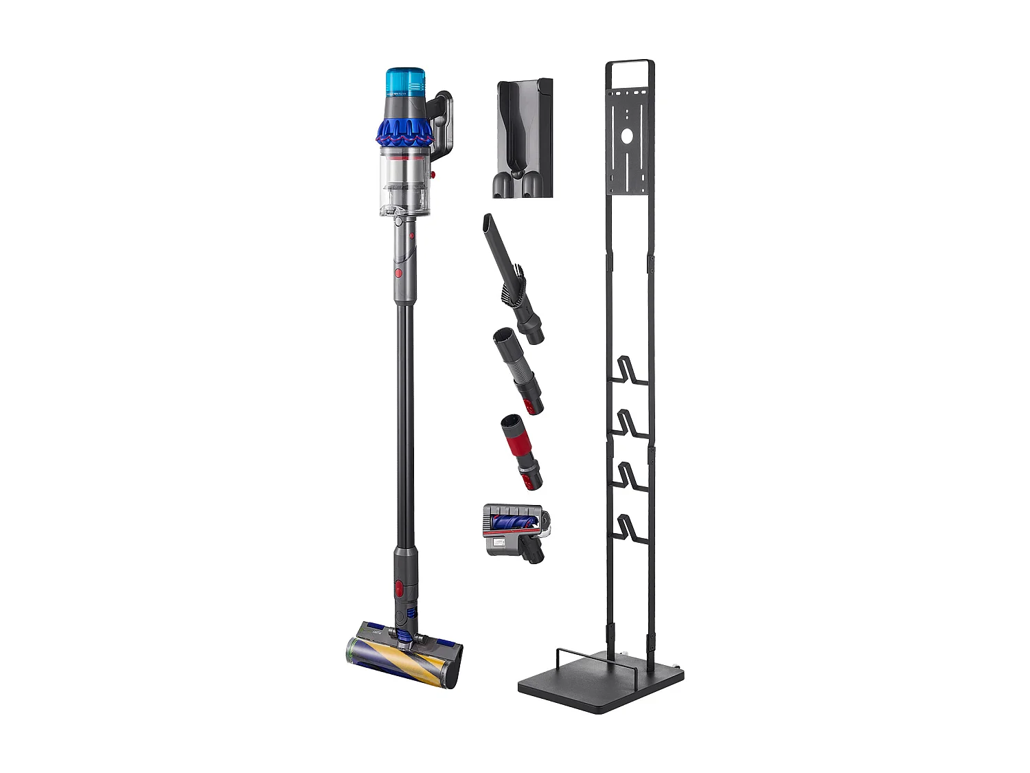Support d'Aspirateur SucceBuy, Support de Rangement Stable pour Dyson avec Roulettes, Compatible Multi-Modèles