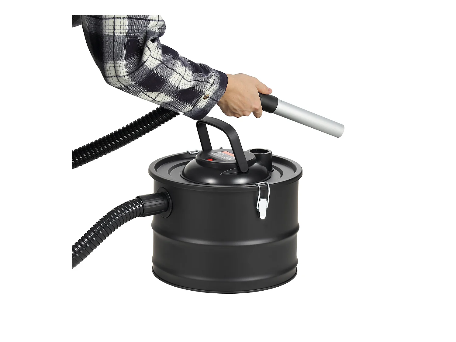 Aspirateur SucceBuy Aspirateur à Cendres 15L, 1200W pour Cheminées et Poêles à Granulés