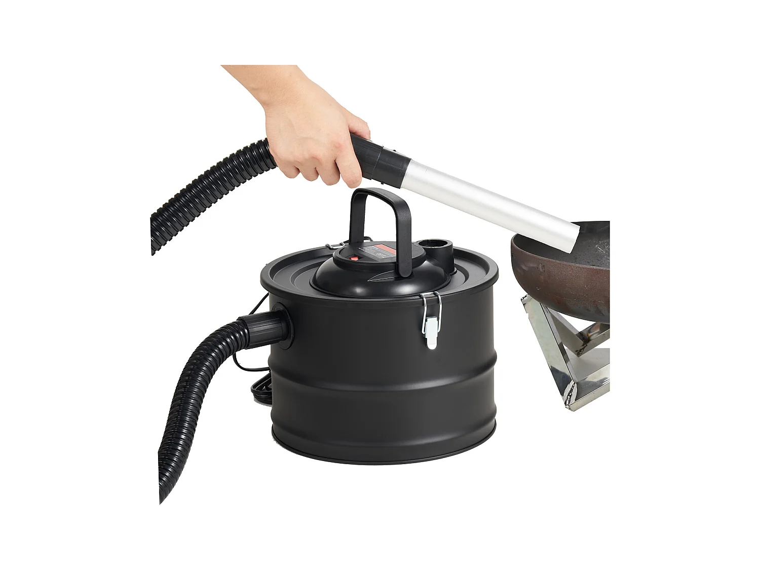 Aspirateur SucceBuy Aspirateur à Cendres 15L, 1200W pour Cheminées et Poêles à Granulés