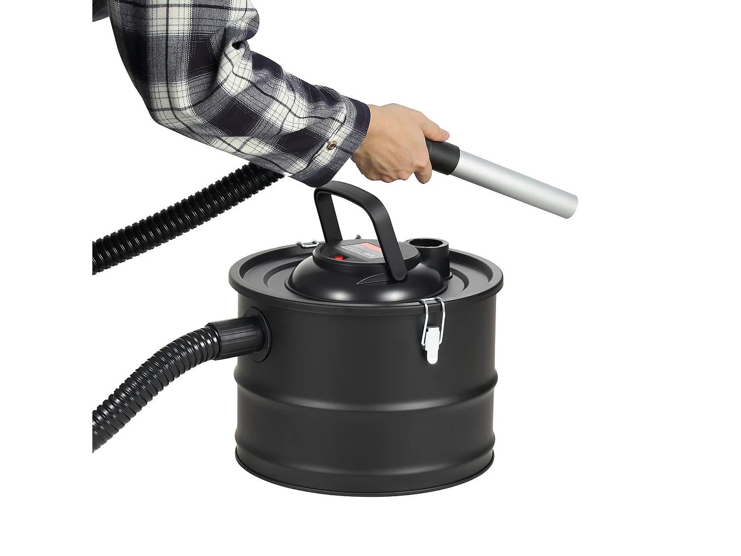 Aspirateur SucceBuy Aspirateur à Cendres 15L, 1200W pour Cheminées et Poêles à Granulés