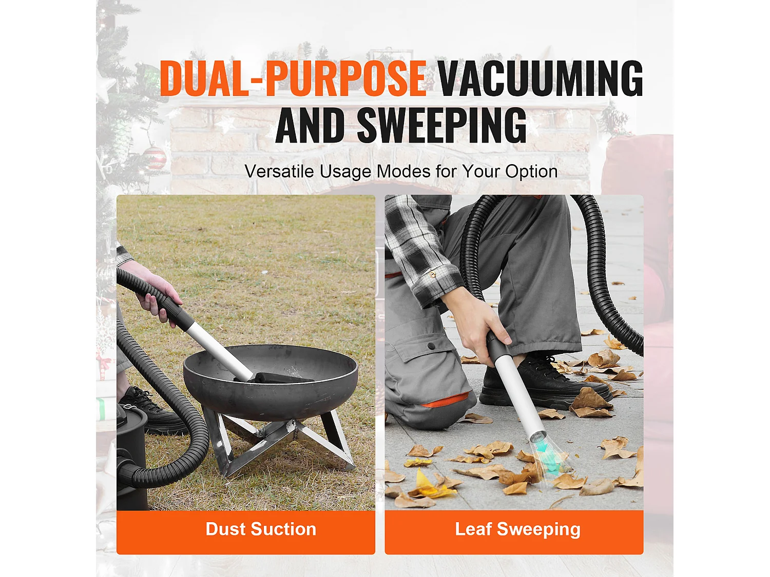 Aspirateur SucceBuy Aspirateur à Cendres 15L, 1200W pour Cheminées et Poêles à Granulés