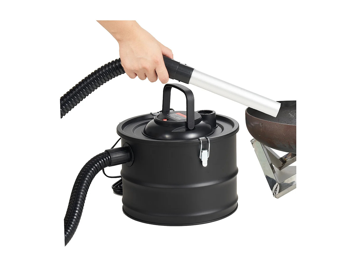 Aspirateur SucceBuy Aspirateur à Cendres 15L, 1200W pour Cheminées et Poêles à Granulés