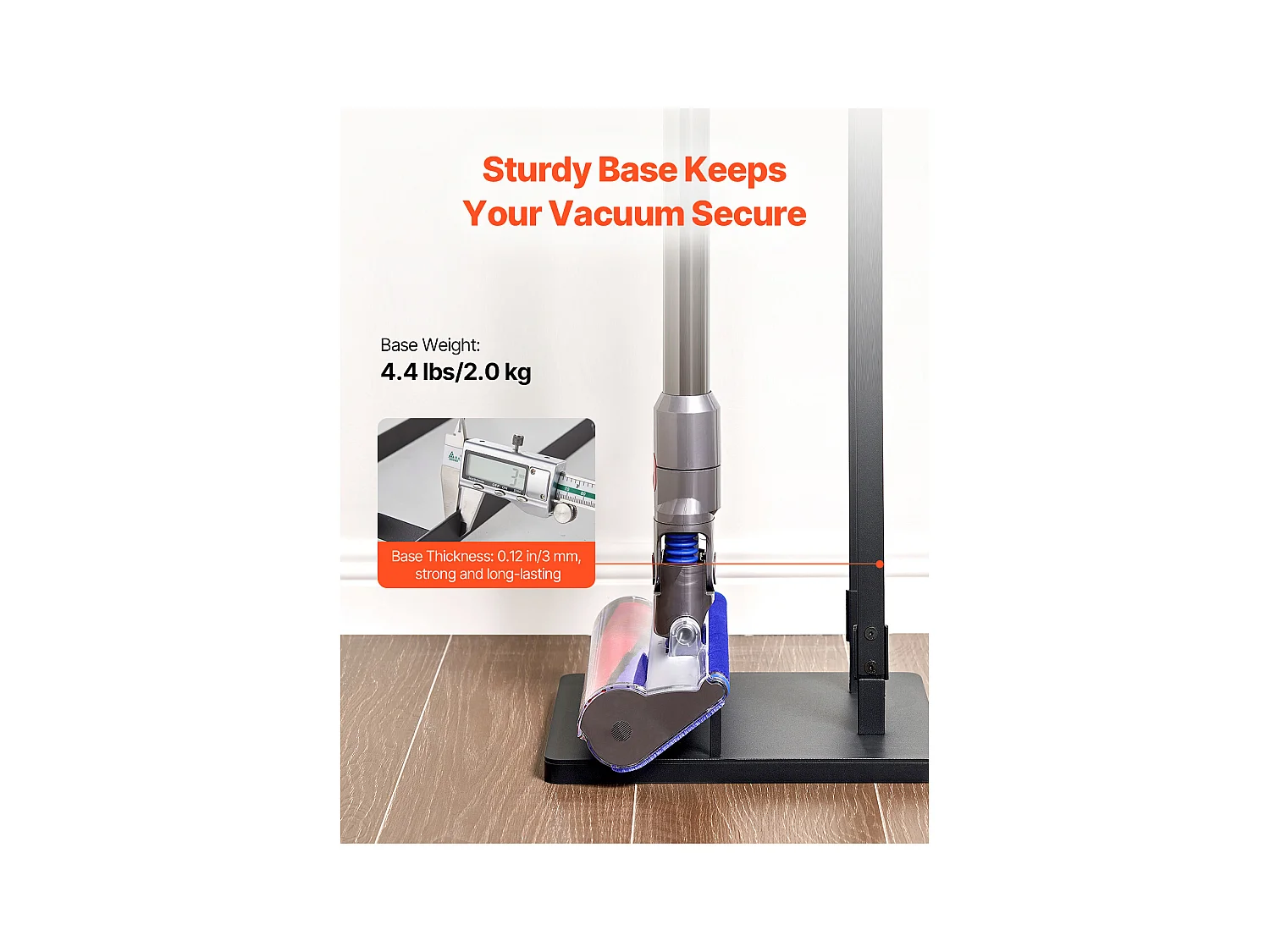Staubsaugersupport SucceBuy, Stabiler Lagerungshalter für Dyson, Kompatibel mit Mehreren Modellen mit 4 Haken
