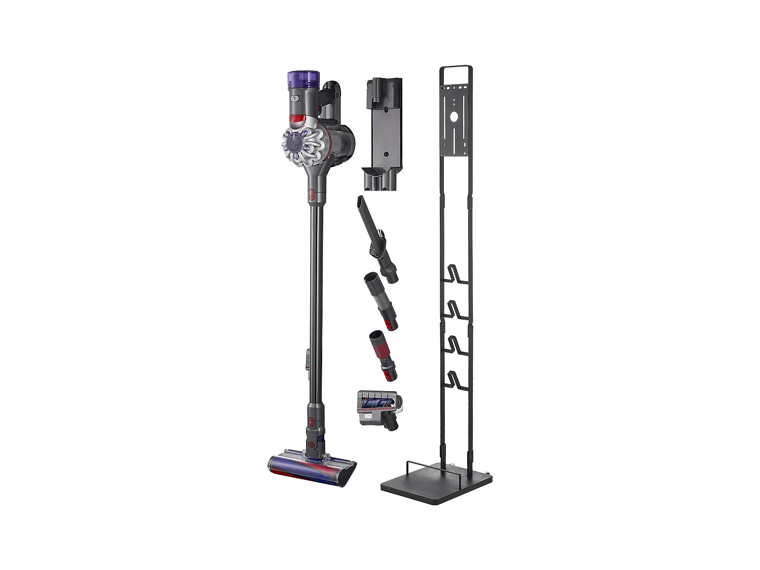 Staubsaugersupport SucceBuy, Stabiler Lagerungshalter für Dyson, Kompatibel mit Mehreren Modellen mit 4 Haken