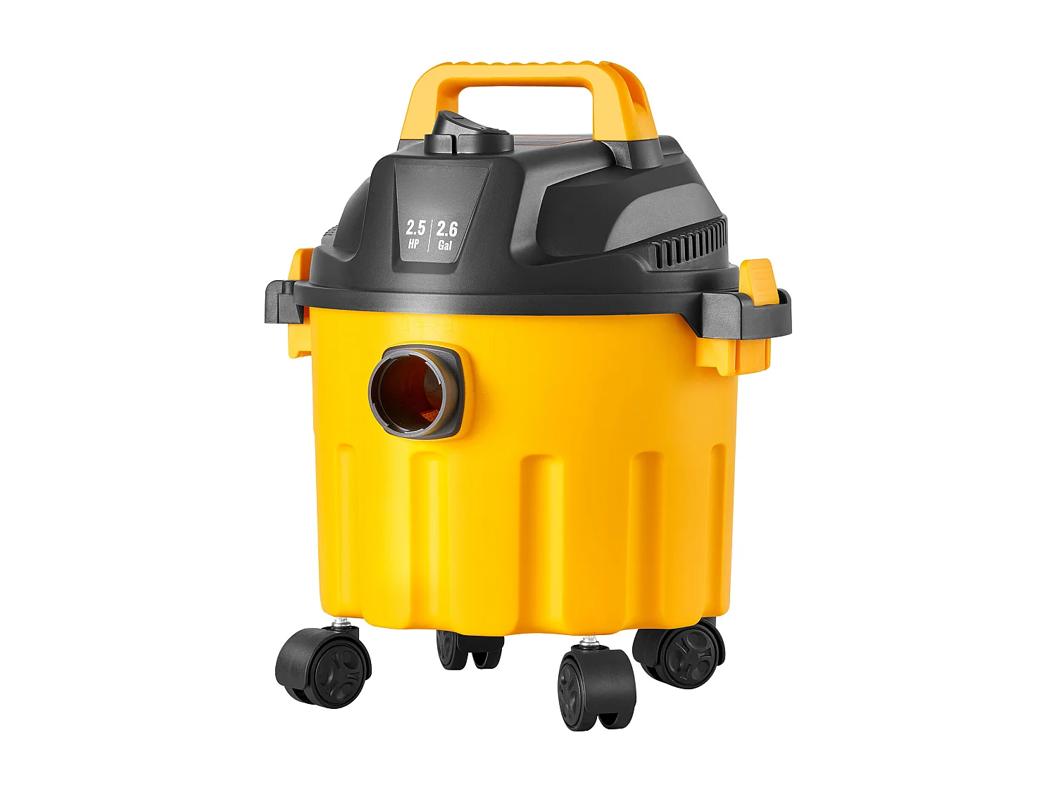 Aspirateur Eau et Poussiere  Sec/Humide SucceBuy, 1,49kW 10 L de Pointe avec Accessoires de Buse Jaune