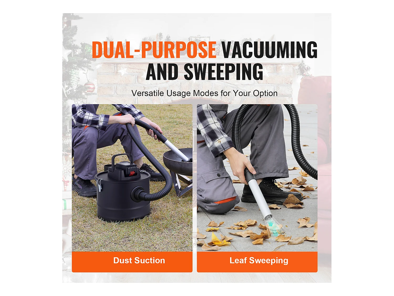 Aspirateur à Cendres 15L SucceBuy , 10KPa pour Cheminées et Poêles à Granulés