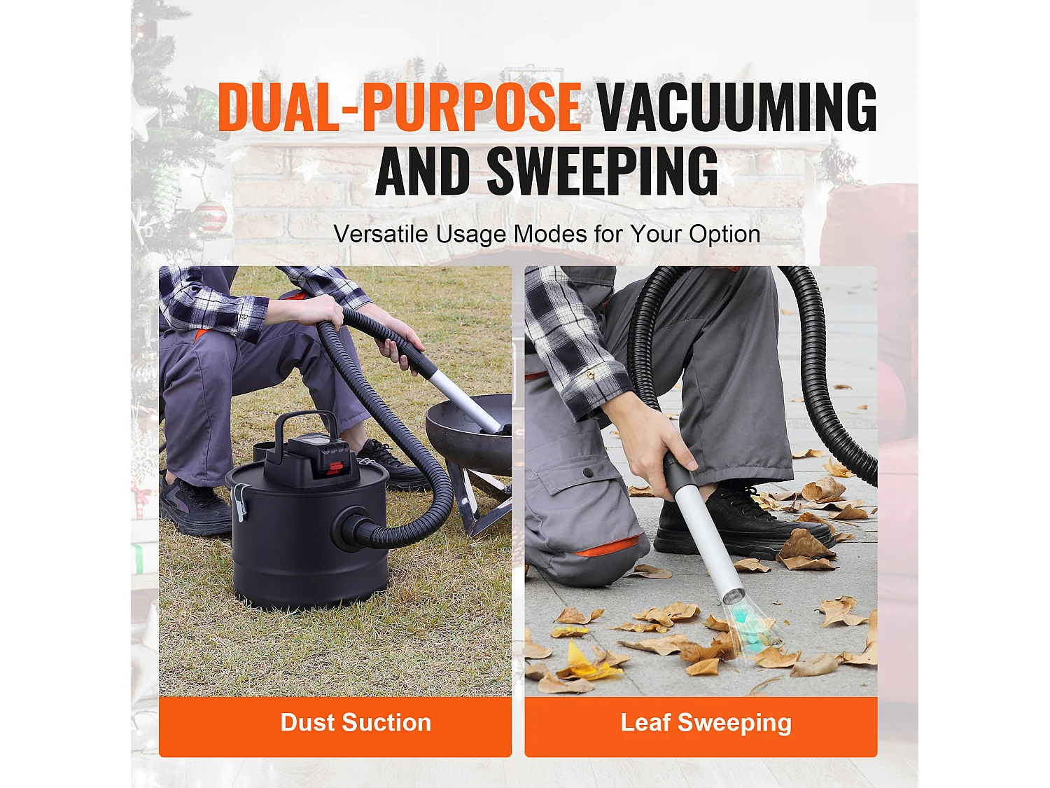 Aspirateur à Cendres 15L SucceBuy , 10KPa pour Cheminées et Poêles à Granulés