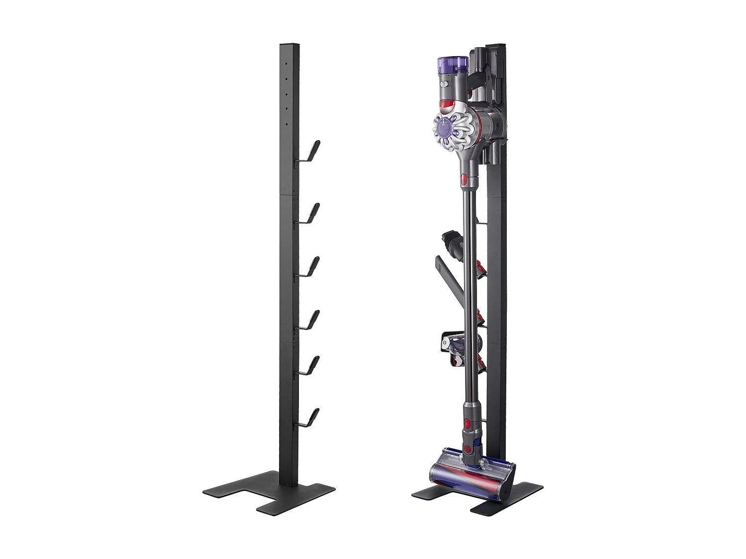 Support d'Aspirateur SucceBuy, Support de Rangement Stable pour Dyson, Compatible Multi-Modèles avec 6 Crochets