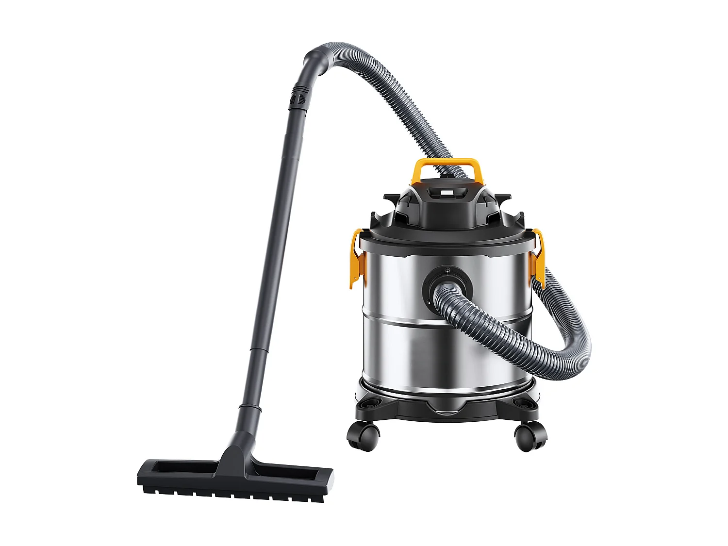 Droog/Wet Water- en Stofzuiger SucceBuy, 4.47kW 20 L Bus Roestvrij Staal Zilver + Zwart
