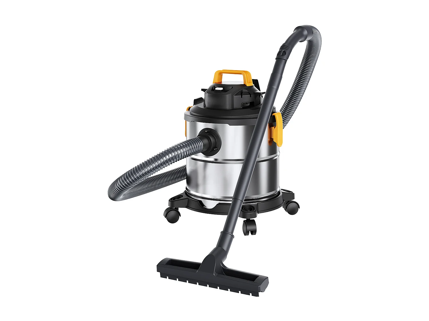 Droog/Wet Water- en Stofzuiger SucceBuy, 4.47kW 20 L Bus Roestvrij Staal Zilver + Zwart