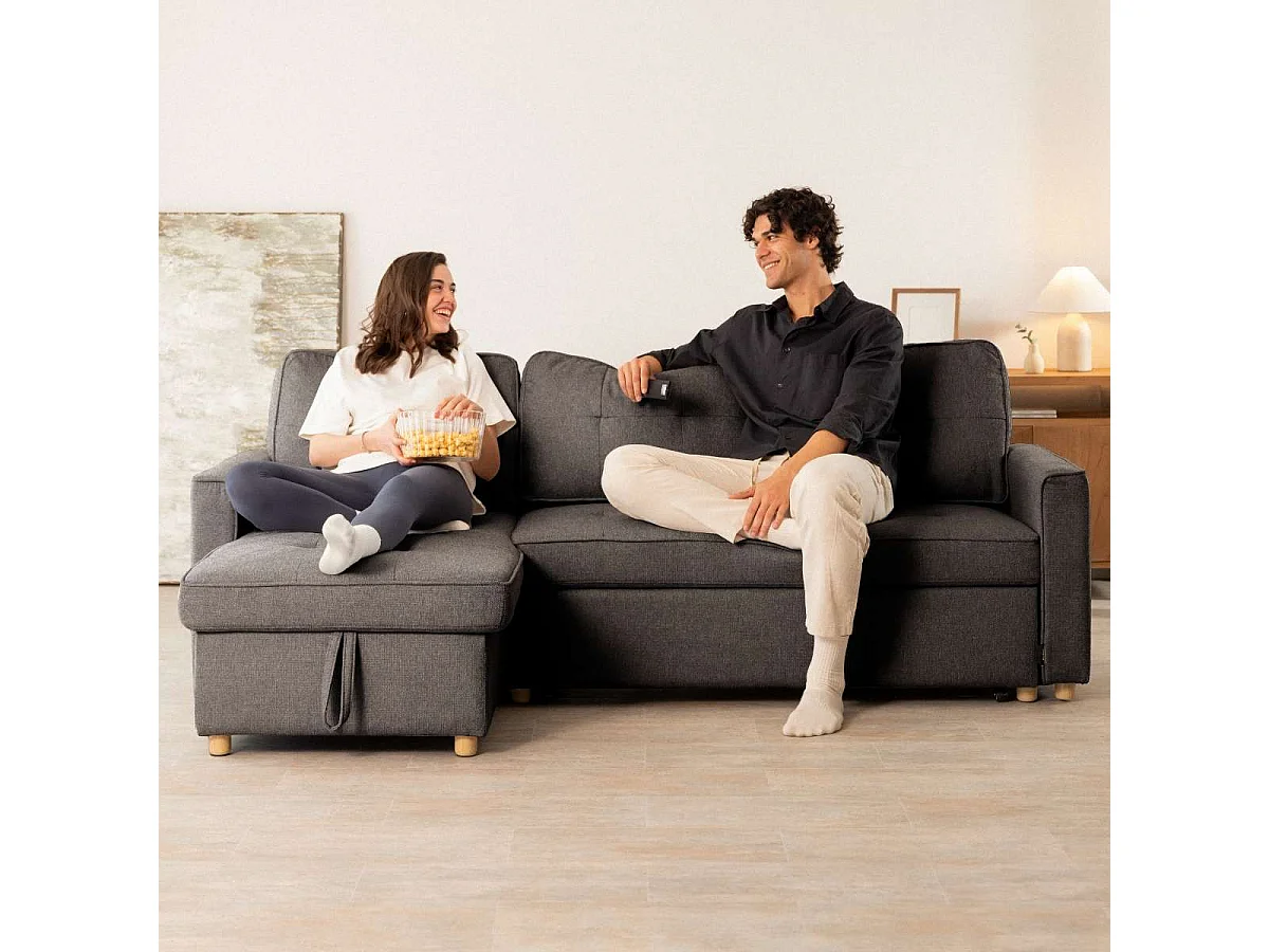 Sofá Cama  Haven Gris Antracita - Nalui
