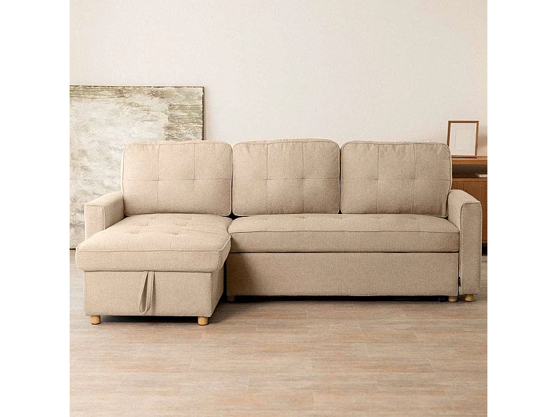 Sofá Cama  Haven Beige - Nalui