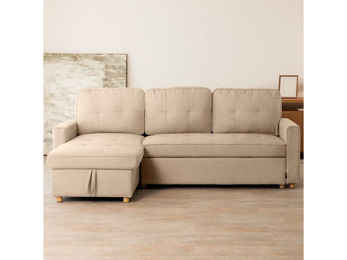 Sofá Cama  Haven Beige - Nalui
