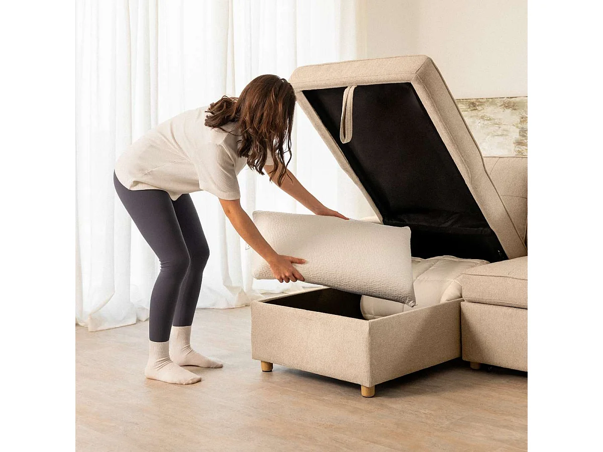 Sofá Cama  Haven Beige - Nalui