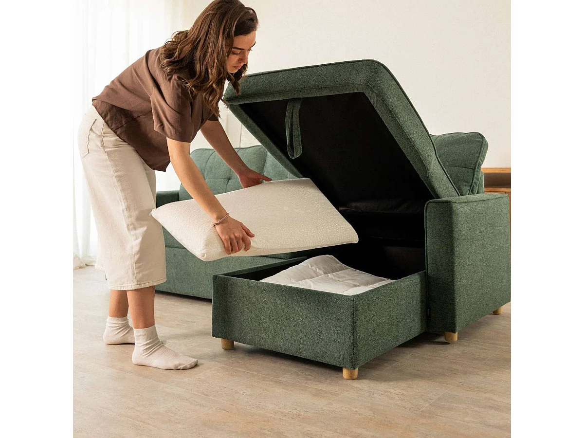 Sofá Cama  Haven Verde - Nalui