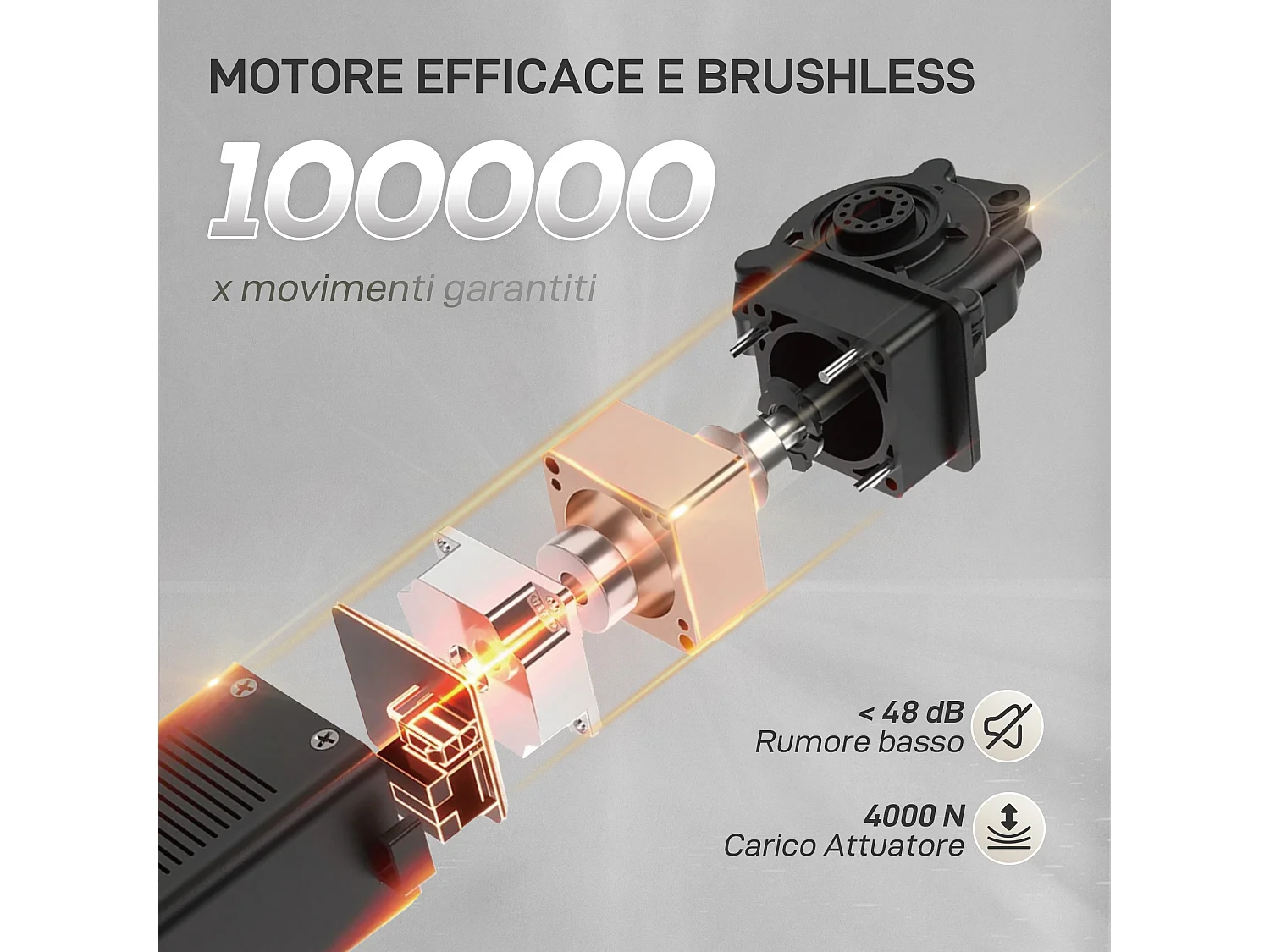 Poltrona reclinabile elettrica brushless con poggiapiedi nera