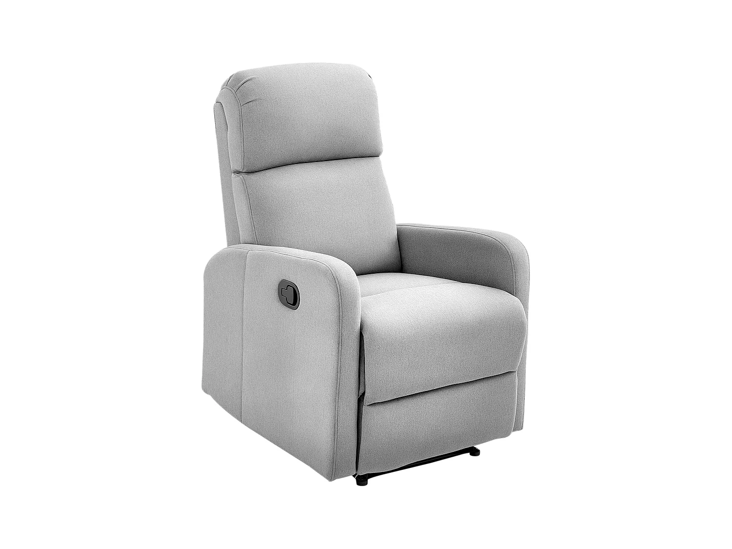 Poltrona relax con reclinazione max 168° e poggiapiedi grigia