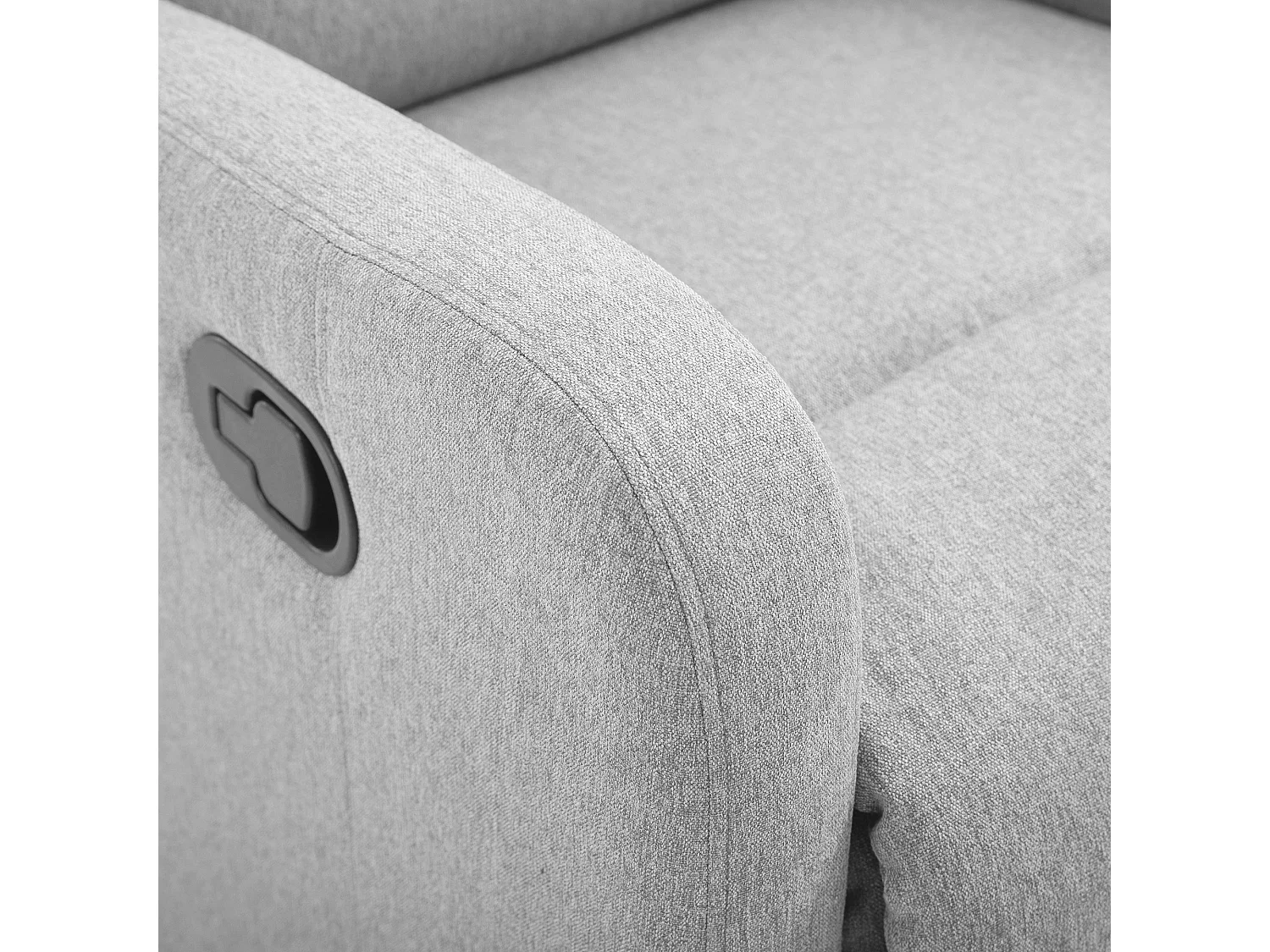 Poltrona relax con reclinazione max 168° e poggiapiedi grigia