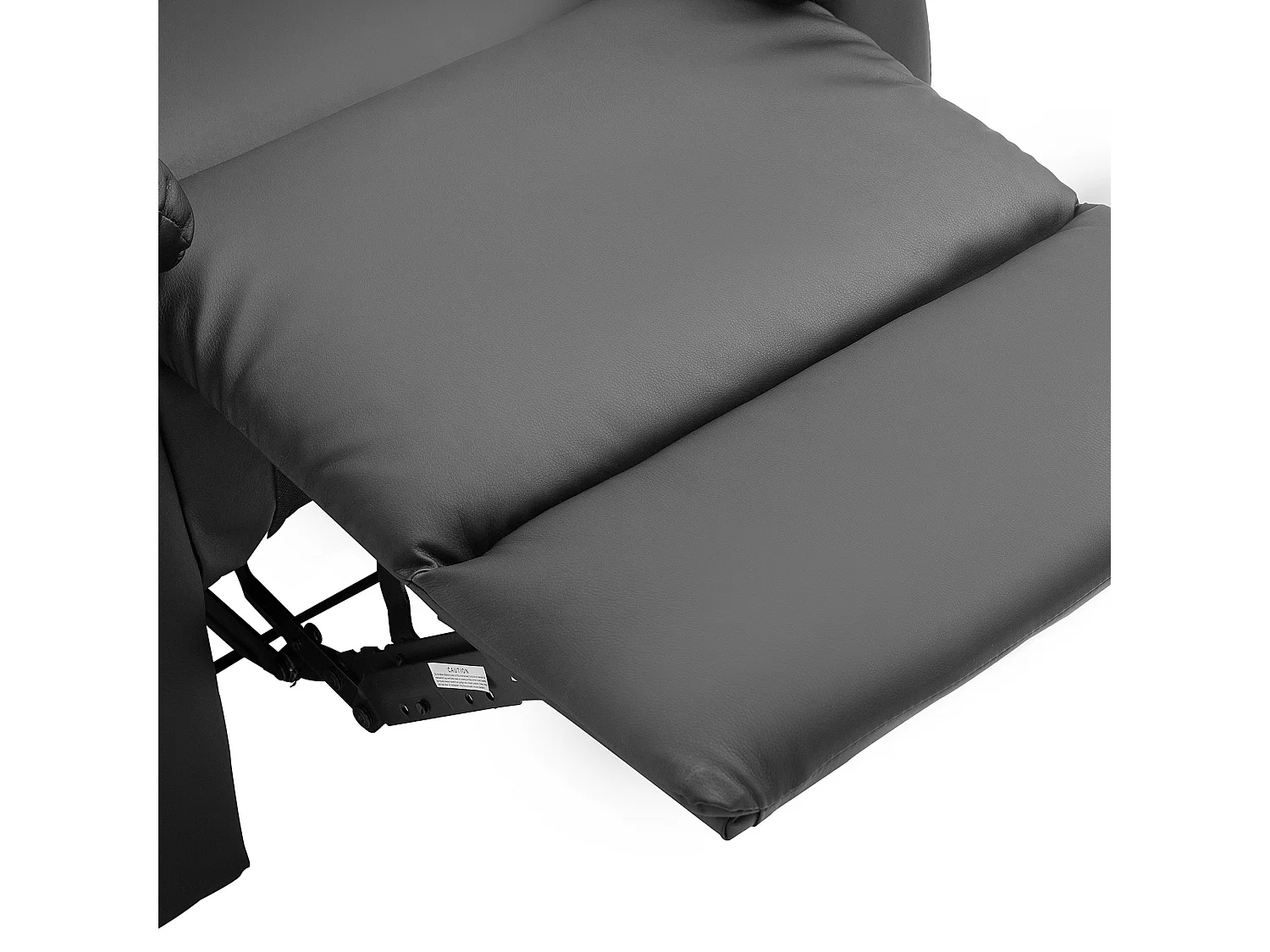 Poltrona relax reclinabile manualmente imbottita ed ergonomica nero