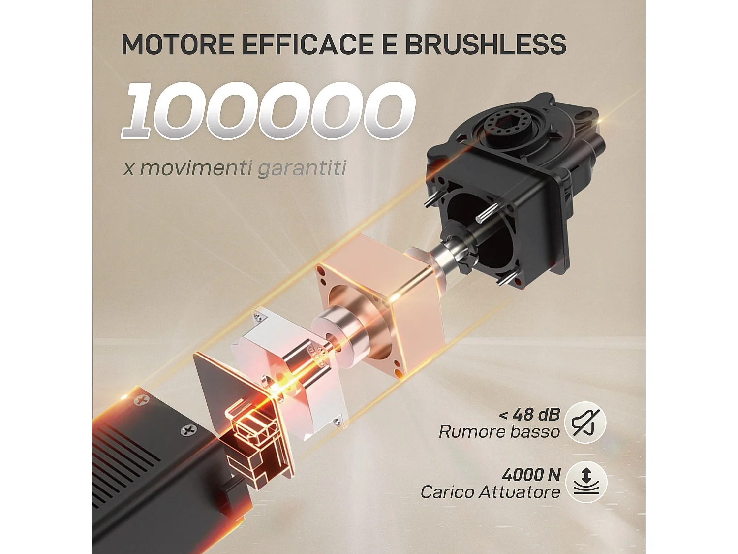 Poltrona reclinabile elettrica brushless con poggiapiedi marrone