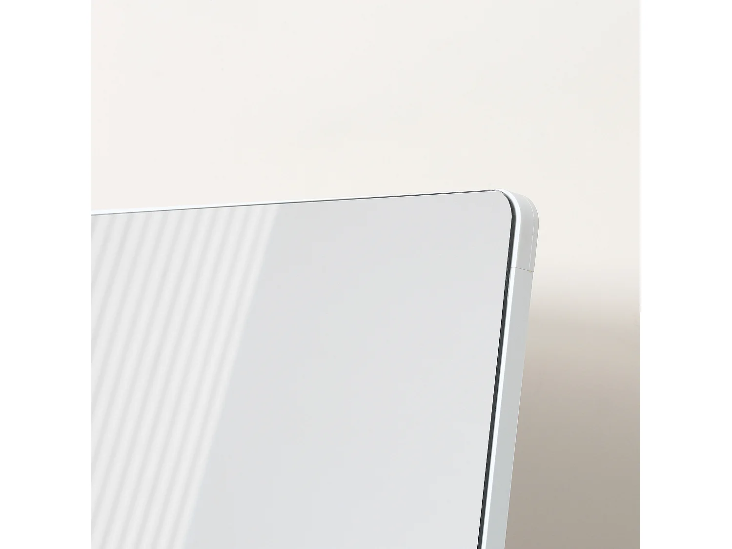 Specchio da terra e parete alto con struttura in alluminio