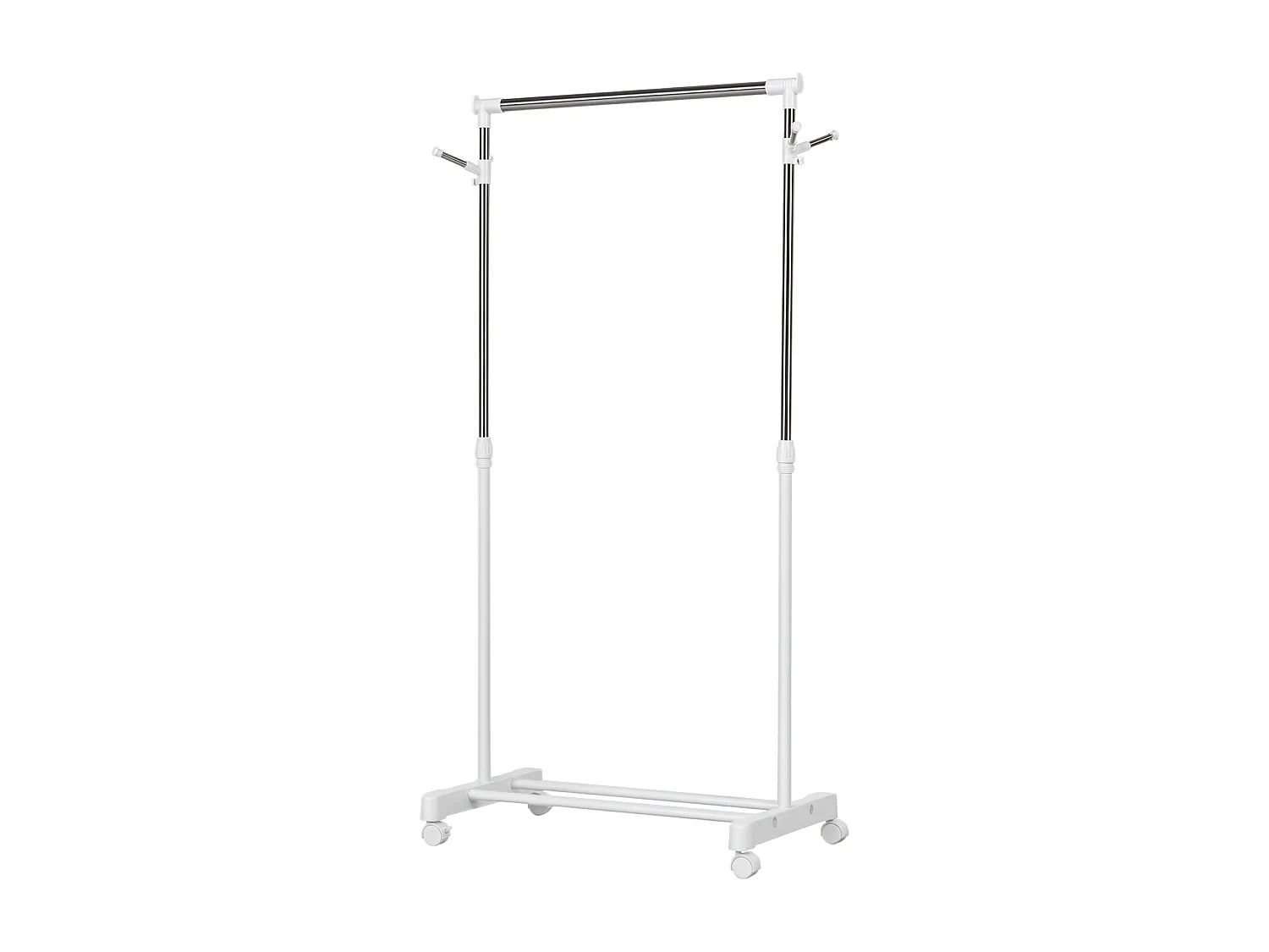 Appendiabiti stender ad altezza regolabile con 4 rotelle