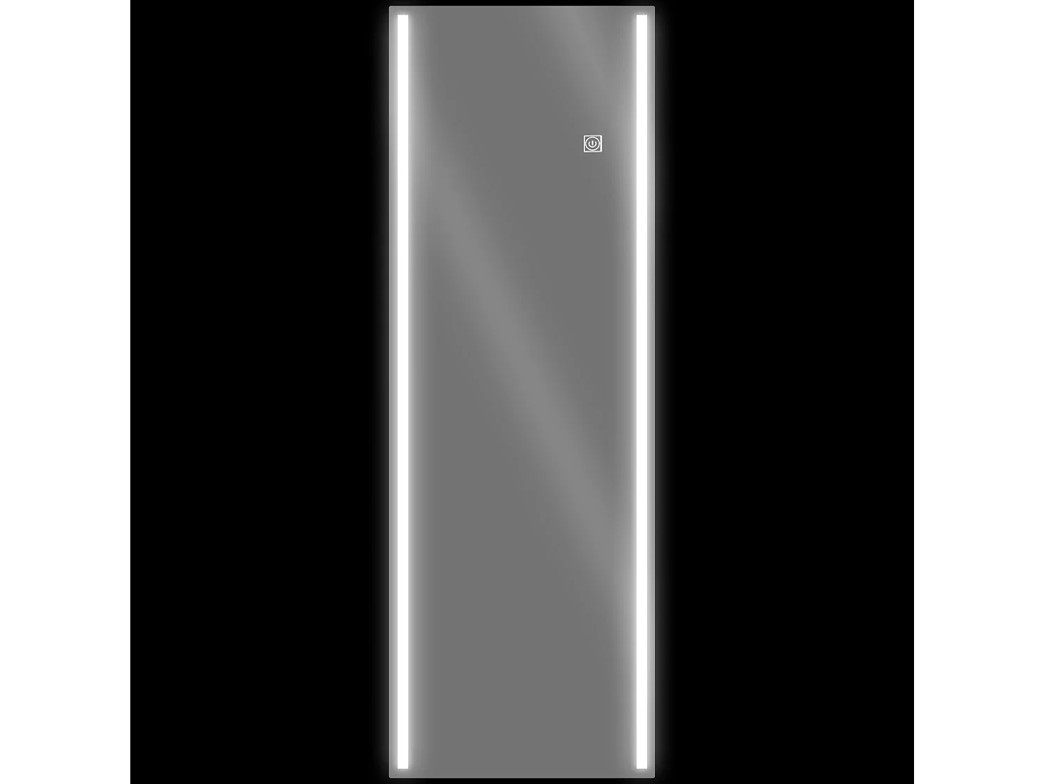 Specchio da parete rettangolare touch con luci led regolabili