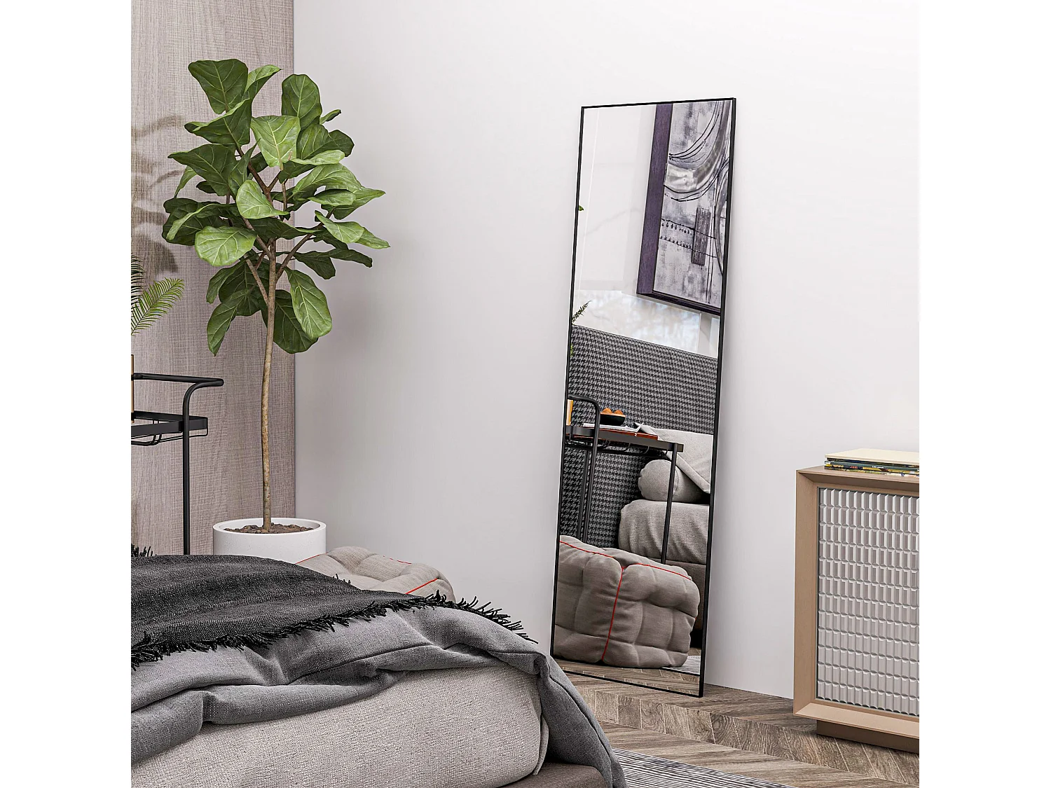 Specchio da terra figura intera autoportante o da parete 40x150 cm