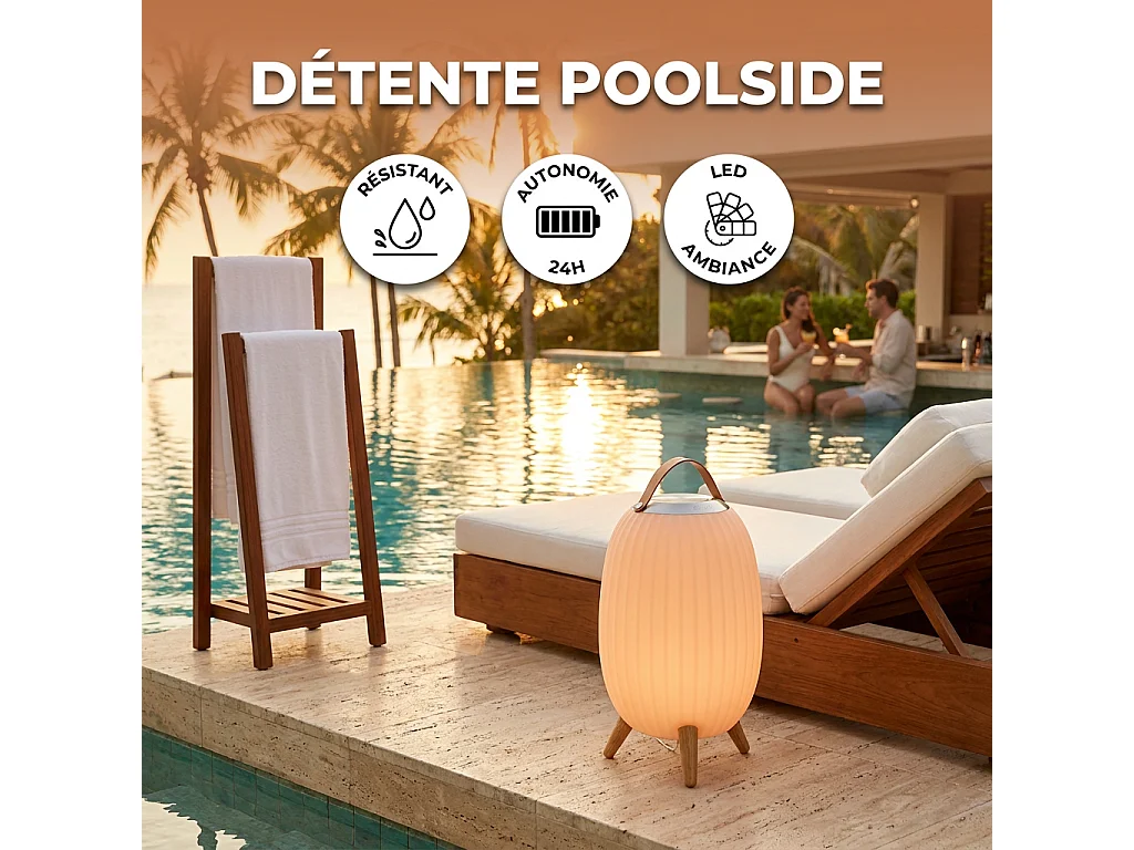 Lanterne nomade musicale EZIlight® Ambiant XL - Pack de 2 lampes